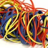 2 Oz./ 56.70 g Assorted Sizes and Colors Rubber Bands