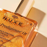 Nuxe Huile Prodigieuse Or: Golden Shimmer Dry Body & Hair Oil for Radiant Skin - Natural, Multi-Purpose, Paraben-Free, Hydrating - 100 ml