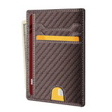 Leather Slim Wallet Credit Card Holder RFID Blocking Pocket ID Money USA