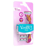 Gillette Simply Venus: Disposable Women's Razor for Sensitive Skin - Close, Comfortable Shave with MoistureRich Band & Microfins