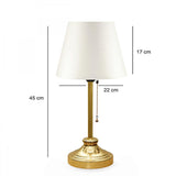 Homing Edel Gold Table Lamp with E27 Socket - Energy-Efficient LED Compatible Decorative Home Lighting