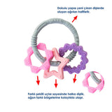 Babyjem Silicone Teether Toy Ring - Safe, BPA-Free, Dishwasher Safe Baby Teething Relief for Infants 3 Months+