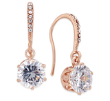 Charter Club Gold-Tone Cubic Zirconia Drop Earrings