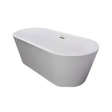 Jacuzzi Celeste 70-Inch Freestanding Ergonomic Soaking Tub [JCEF7032BCXXXXW/G] (SAK50243)