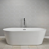Jacuzzi Celeste 70-Inch Freestanding Ergonomic Soaking Tub [JCEF7032BCXXXXW/G] (SAK50243)