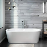 Jacuzzi Celeste 70-Inch Freestanding Ergonomic Soaking Tub [JCEF7032BCXXXXW/G] (SAK50243)