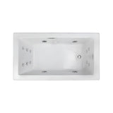 Jacuzzi Elara 72-Inch Drop-In Whirlpool Bathtub With 10 AccuPro Jet [JELA7242WRL2HX] (SAK32651)