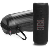 JBL FLIP 6 Waterproof Portable Speaker Bundle with gSport Carbon Fiber Case (Black)  (Refurbished)