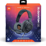 JBL Quantum 100 - Wired Over-Ear Gaming Headphones