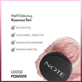 Note Pink Loose Powder Brightening Setting Makeup