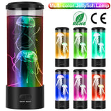 Jellyfish Lava Lamp Multicolor Changing Mood Night Light