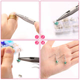 Jewelry Making Supplies Finding Kit Pliers Ribbon Ends Eye Pins Earring Hooks for DIY Craft