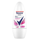 Rexona Women's Powder Dry Deodorant Roll-On - 72 Hour Protection, Long-Lasting Freshness