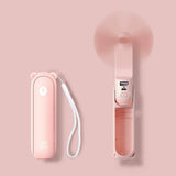 JISULIFE 3-in-1 Portable Small Pocket Fan with Power Bank