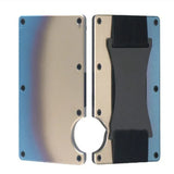New Metal Card Bag Carbon Fiber Wallet Wallet RFID Anti-theft Swiping Blocking Technology