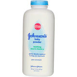 Johnson's Baby Powder with Naturally Derived Cornstarch, Aloe & Vitamin E for Delicate Skin, Hypoallergenic, Free of Parabens, Phthalates & Dyes for Gentle Baby Skin Care, 15 oz
