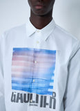 Jean Paul Gaultier Men Logo Print Button-Down Shirt