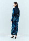 Jean Paul Gaultier Women Pigalle Gathered Velvet Dress
