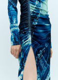 Jean Paul Gaultier Women Pigalle Gathered Velvet Dress