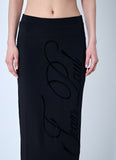 Jean Paul Gaultier Women Mesh Tattoo Midi Skirt