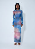 Jean Paul Gaultier Women Air Mesh Maxi Dress