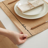 Ocean Home Jute Placemats Set of 2: Natural Woven Table Mats, Eco-Friendly & Biodegradable, Rustic Bohemian Dining Decor, 17.7x13.8 inches