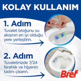 Bref Power Aktiv: Limescale Prevention Toilet Bowl Cleaner Block for Long-Lasting Freshness & Sparkling Clean Bathroom