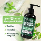 Antibacterial Body Wash - Antibacterial Soap And Tea Tree Body Wash For Jock Itch, Athletes Foot, Eczema And Back Acne - Anti Bacterial Body Soap For Men And Women Safe For All Skin Types - 2 Pack 8 Fl Oz (Pack of 2)