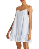 Aqua Paisley Tiered Trapeze Dress , Size Medium