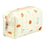 Eklips Quilted Croissant Makeup Bag Cosmetic Pouch