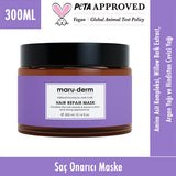 Maruderm Hair Repair Mask: Deeply Moisturizing Argan & Coconut Oil Treatment for Dry, Damaged Hair - Strengthen & Shine