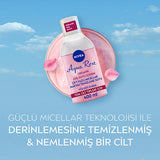 NIVEA Aqua Rose Micellar Makeup Remover - Gentle & Effective Dual-Phase Formula (13.53 fl oz)