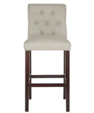 Safavieh 31.5 -Inch Norah Light Grey Barstool (Set of 2) ? Light Grey 19 x 20