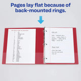 3 Ring Binder- 1" - Red