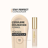 Flormar Stay Perfect: High Pigment Concealer - Long Lasting, Natural Finish, Full Coverage - Conceals Dark Circles & Blemishes