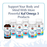 KAL Omega 3 | Omega-3 Fish Oil for Healthy Heart, Joint & Brain Support | 180mg EPA, 120mg DHA (60 CT, 120 Serv)   84006