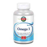 KAL Omega 3 | Omega-3 Fish Oil for Healthy Heart, Joint & Brain Support | 180mg EPA, 120mg DHA (60 CT, 120 Serv)   84006