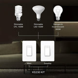 Kasa Smart 3 Way Dimmer Switch Kit  (Refurbished)