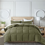 Kasentex Reversible All-Season Comforter Twin/Queen/King - Cozy Down Alternative Bedding