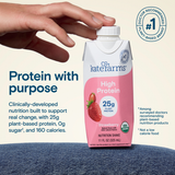 Kate Farms High Protein Nutrition Shake, Strawberry, Case/12