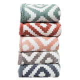 Kensie Super-Soft Reversible Sherpa Fleece Throw Blanket