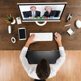 Keyboard Mouse Tray Under Desk Retractable Slide Out Drawer with C Clamp