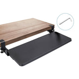 Keyboard Mouse Tray Under Desk Retractable Slide Out Drawer with C Clamp