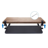 Keyboard Mouse Tray Under Desk Retractable Slide Out Drawer with C Clamp