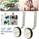 Kids Bicycle Training Wheels Adjustable for 12"-20" Bike