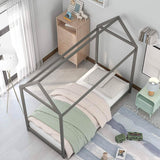 Kids House Bed Frame Twin Floor Bed