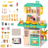Kids Kitchen Play Set Interactive Pretend Kitchen Toys Cookware