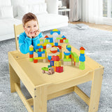 Kids Table Chairs Set With Storage Boxes Blackboard Whiteboard Drawing