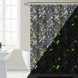 Kidz Mix Game on Glow-in-the-Dark Shower Curtain