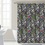 Kidz Mix Game on Glow-in-the-Dark Shower Curtain